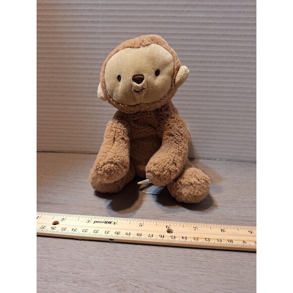 Carters Child of Mine Brown Monkey Rattle Plush - Picture 1 of 6